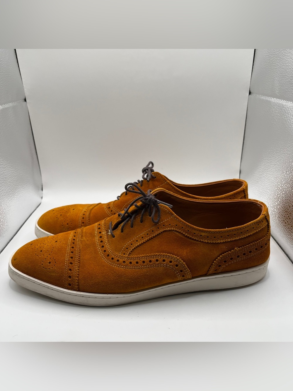 Allen Edmonds Carson Sneaker Shoes Mens Size 10.5 D Suede leather Wingtip Casual